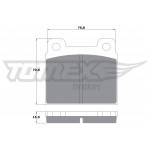 TOMEX Brakes Bremsbelagsatz, Scheibenbremse